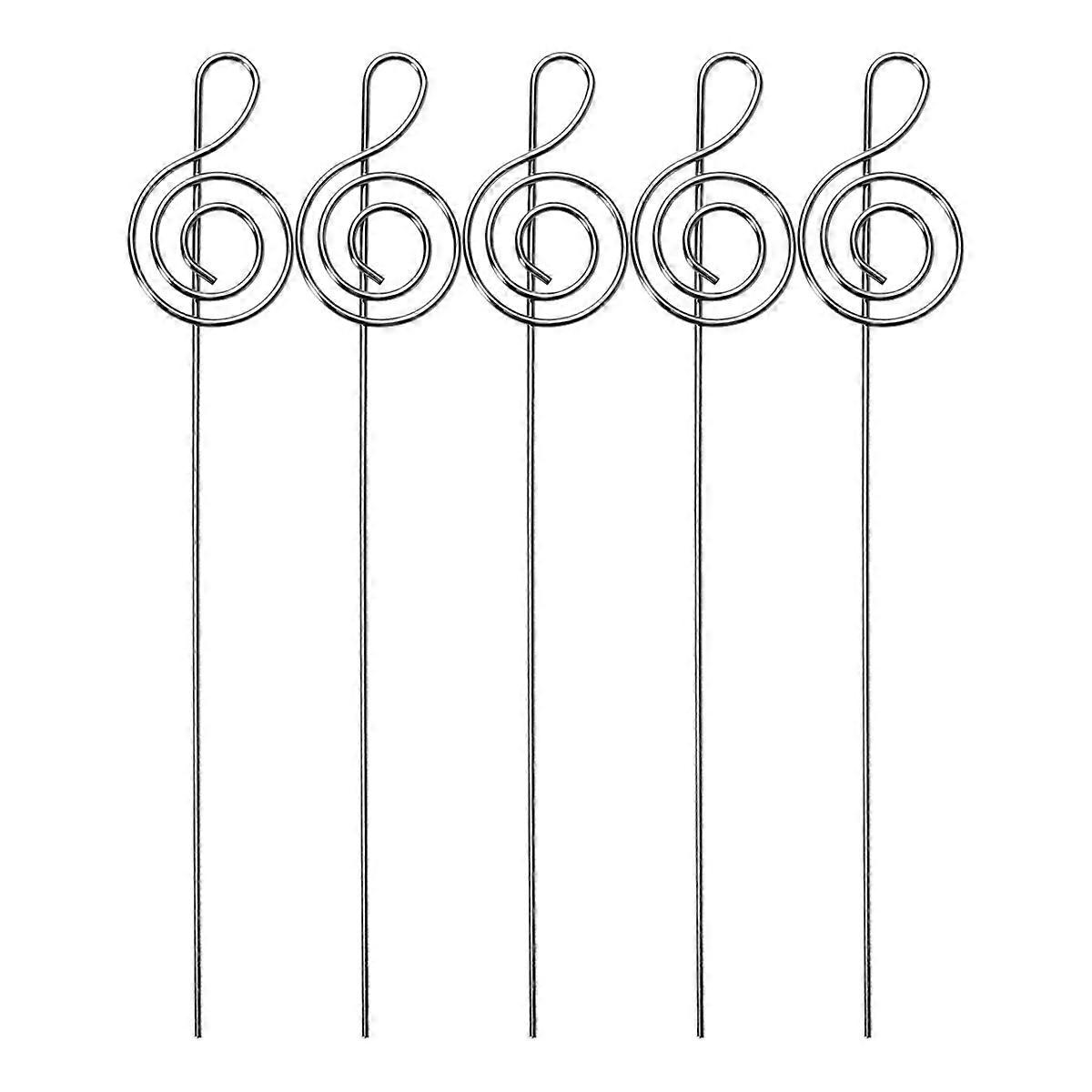 Table Holder DIY Metal Musical Note Shape Photo Clip for Holding Notes 100Pcs