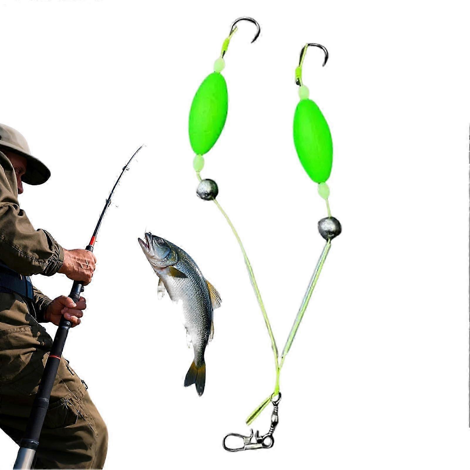 2025 Doppelfischerhaken Double Reverse Fishing Hook Set Tangle splithook design