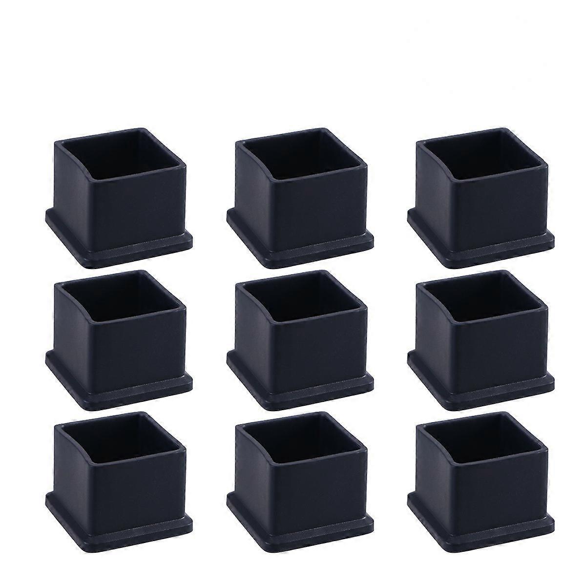 Square Table Covers Rubber Chair Caps for Floor Protection 100Pcs