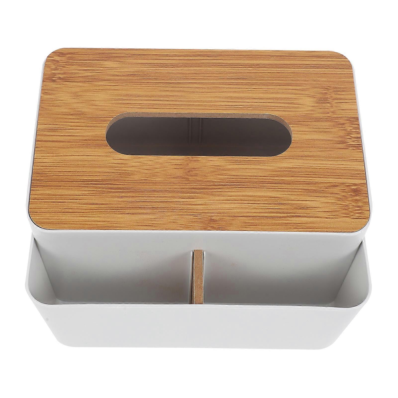 Tissue Storage Container For Household Users Modern Shape Grey 1Pcs