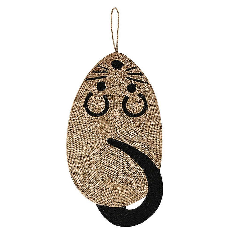 Cat Sisal Scratcher Mat for Claw Maintenance 2Pcs Mouse Shape Toy