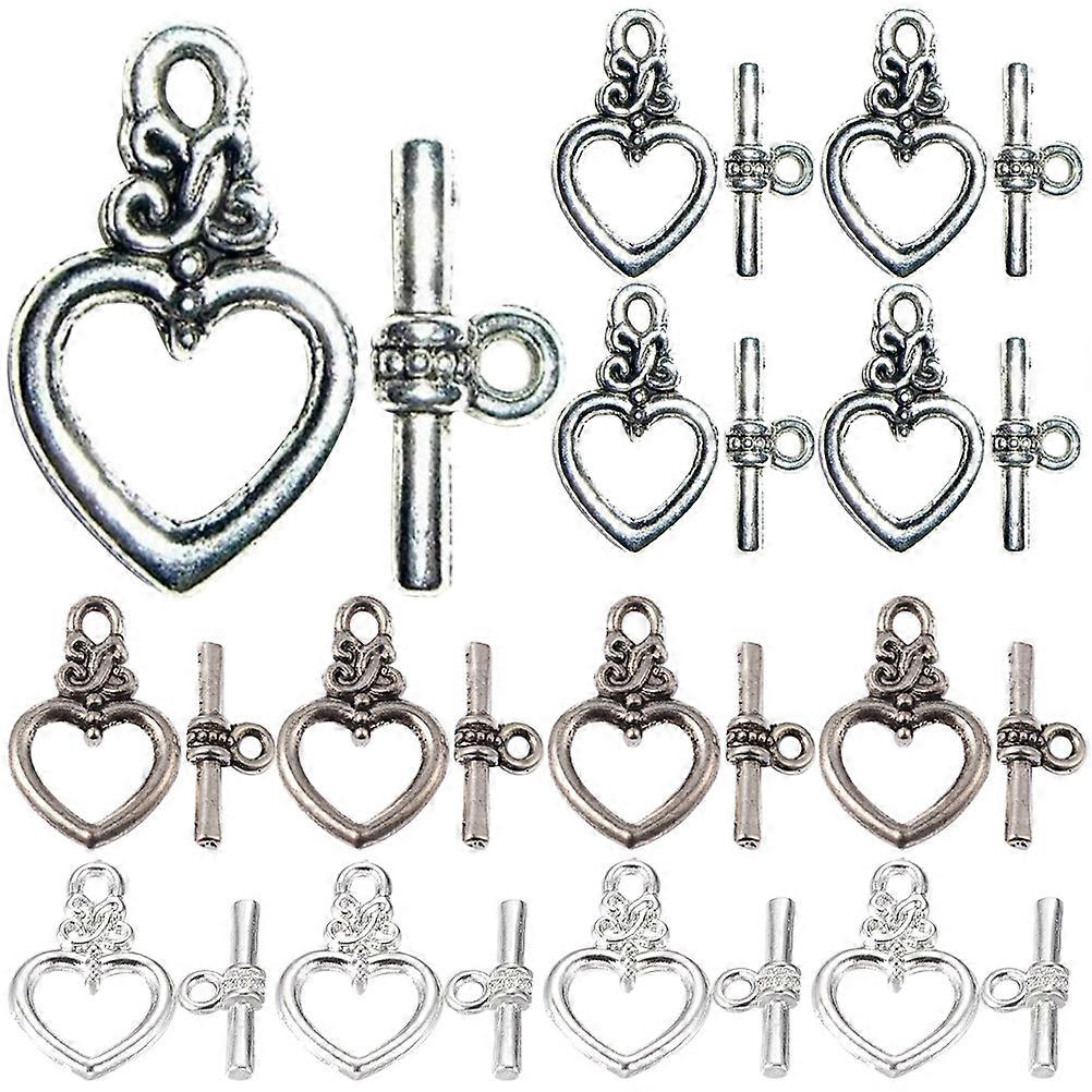 Heart Shaped Toggle Clasps For Bracelets And Necklaces 180 Sets Jewelry Accessories DIY Projects Certified