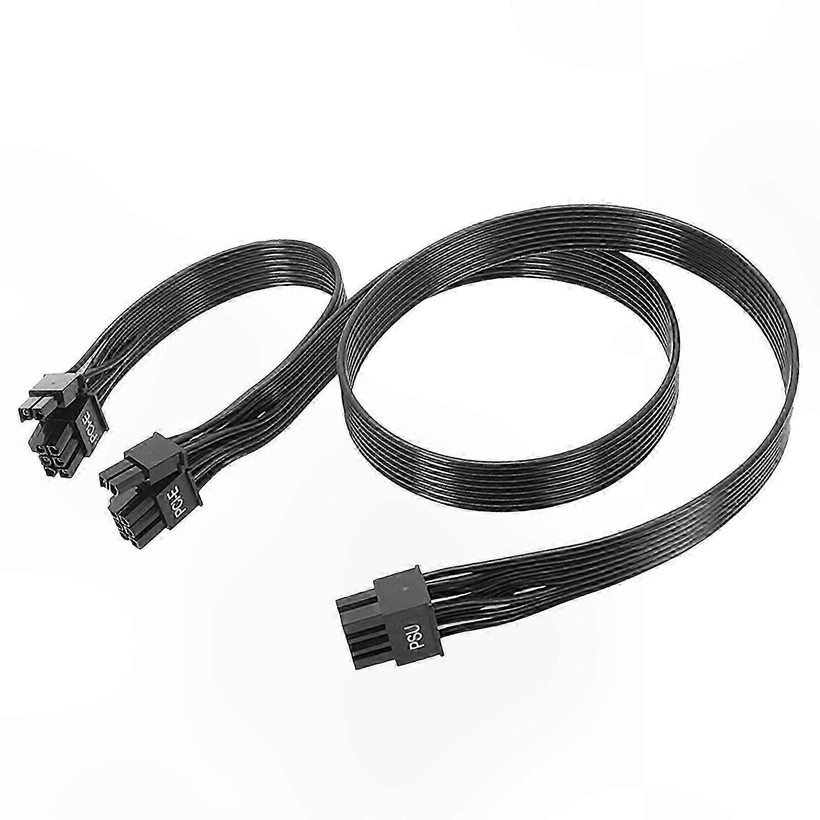 8Pin PCIe to Dual 6+2Pin GPU Power Cable for Modular PSU Connections