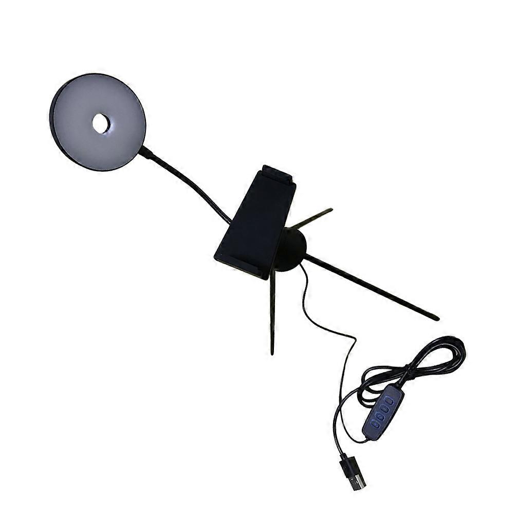 2Pcs Fill Light with Tripod for Live Stream Video Recording Black