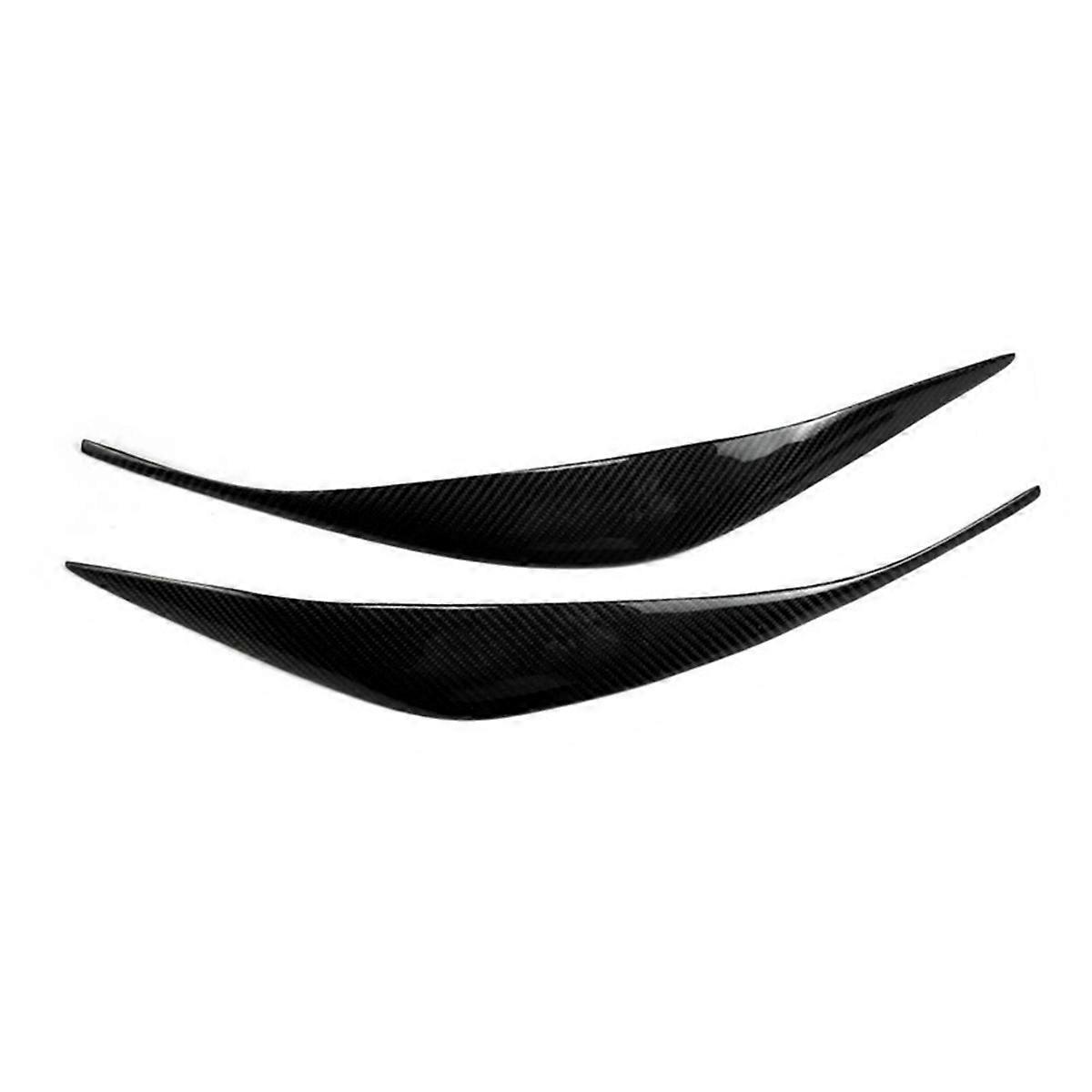 Autocollant de garniture en fibre de carbone pour sourcils de phare avant de voiture F34