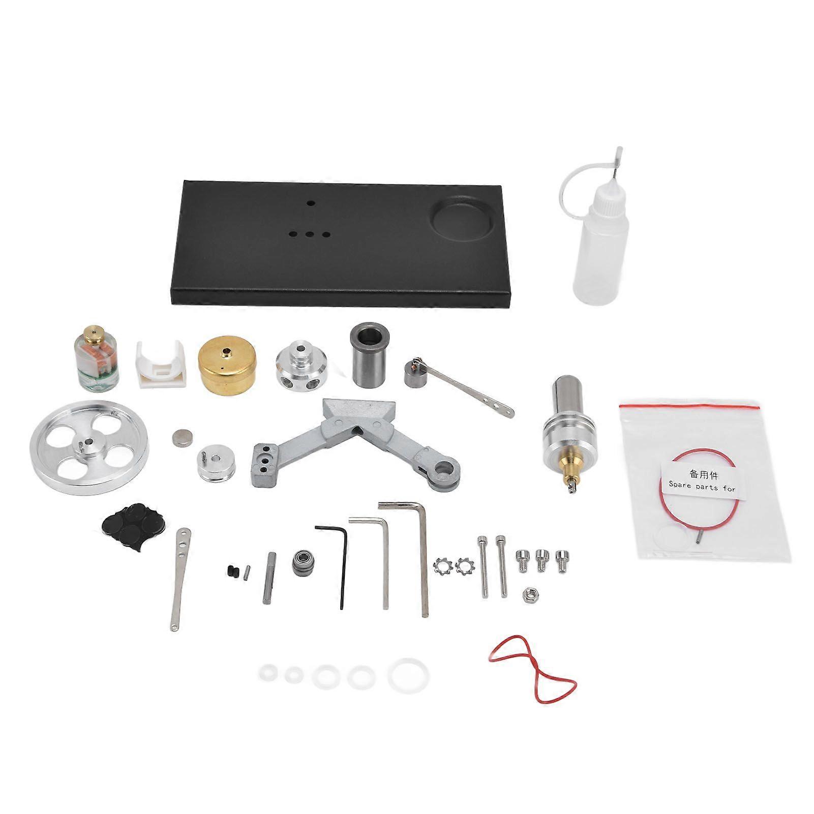 Hot Air Stirling Engine Motor DIY External Combustion Engine Educational Toy for Children Science Projects