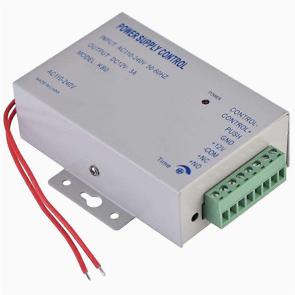 Input AC110V240V Output DC 12V 3A 30W Power Supply Controller for Door Access Control System