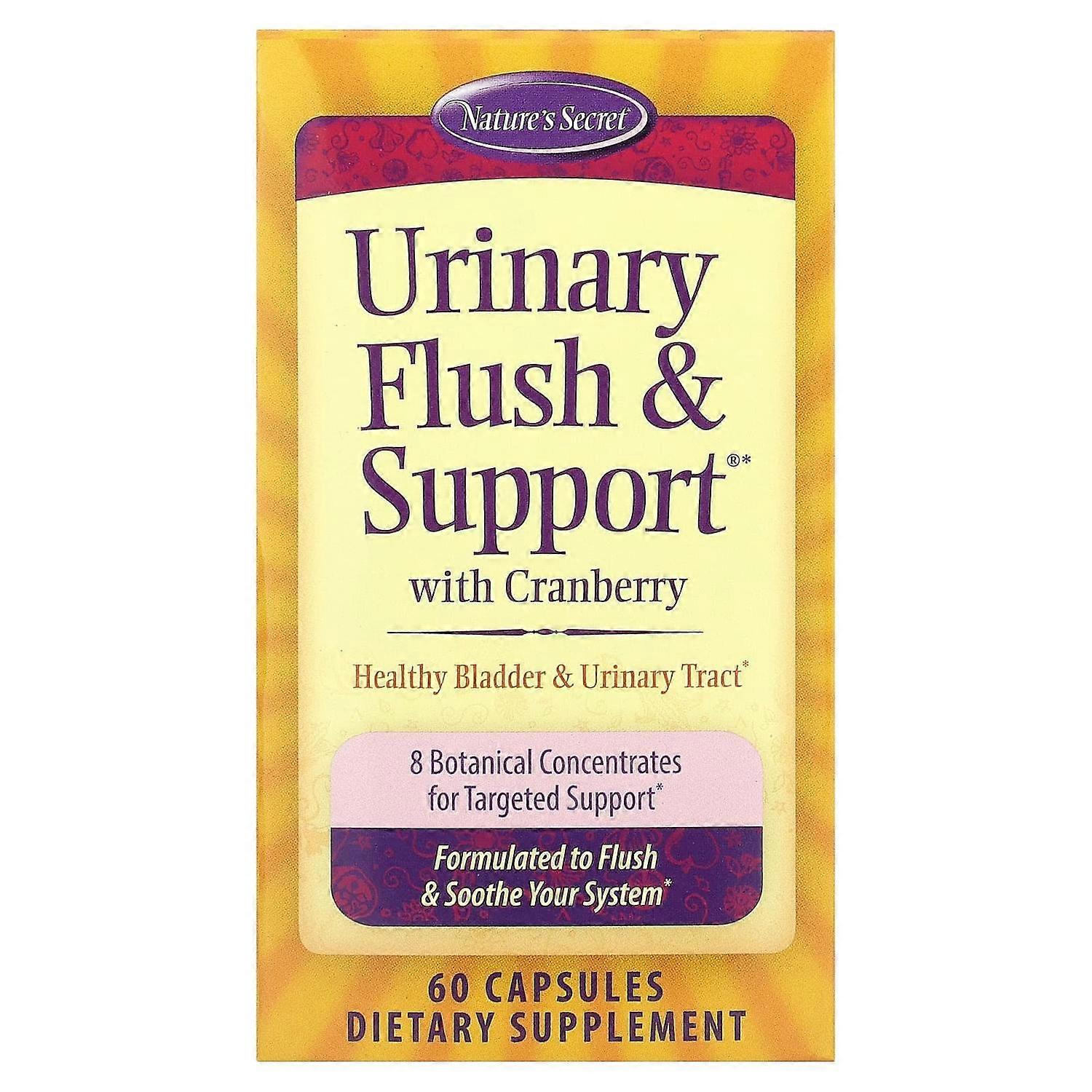 Nature's Secret, Urinary Flush & Support with Cranberry, 60 Capsules