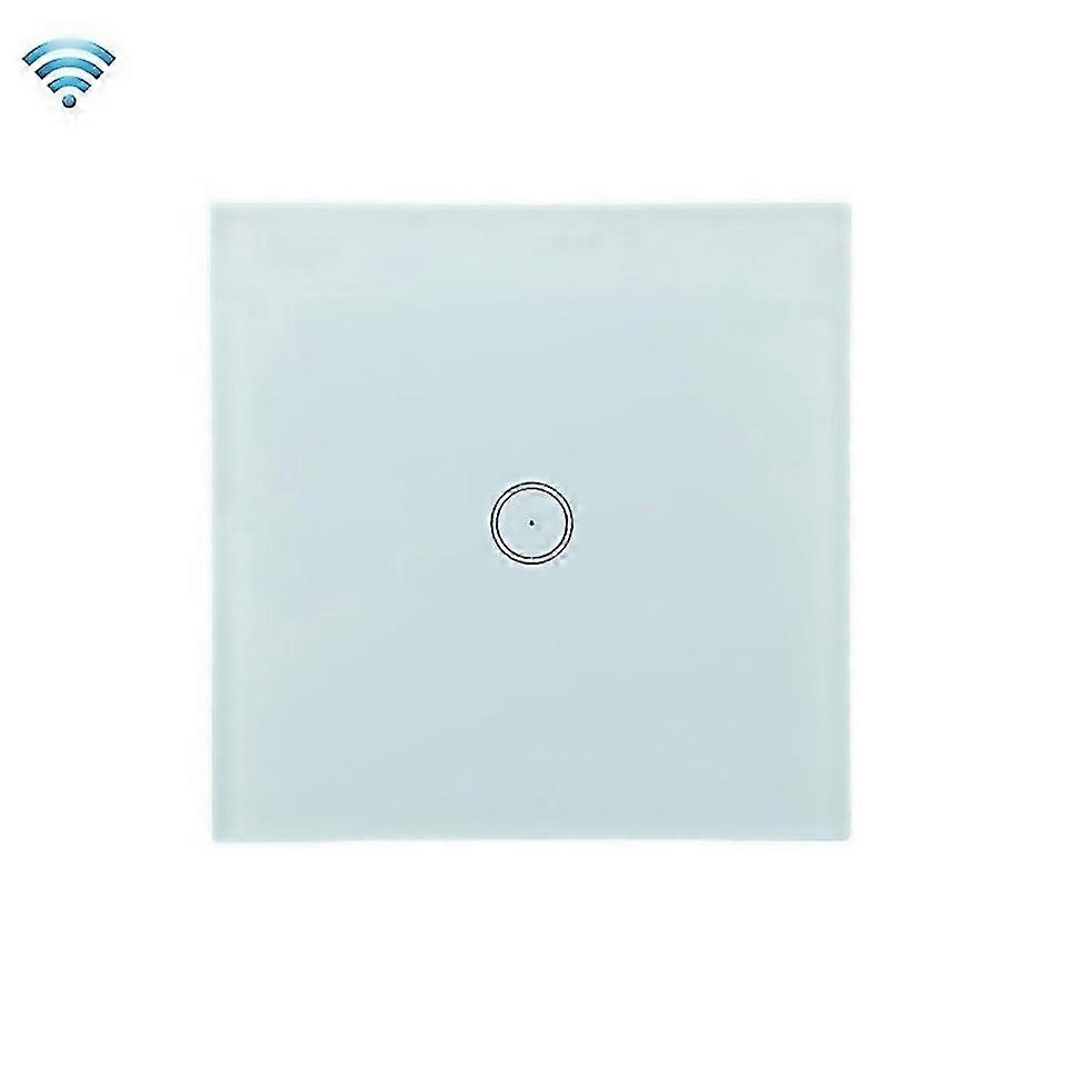 For Wifi Wall Touch Panel Switch Voice Control Mobile Phone Remote Control Model 1 Gang Single Firew