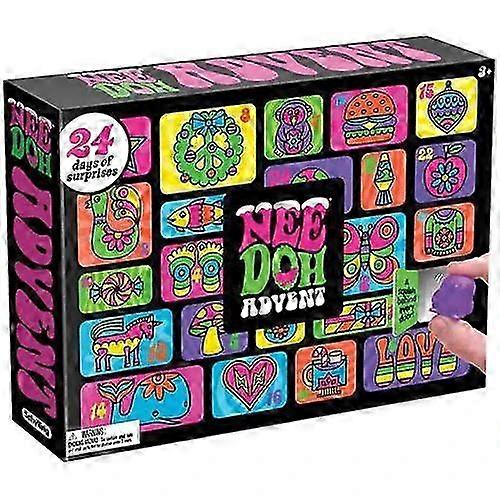 Needoh Adventní kalendář 2025 Squishy Toy Countdown Calendar 24 Days Vánoční odbourávání stresu Fidget hračky dárková krabička 25-26