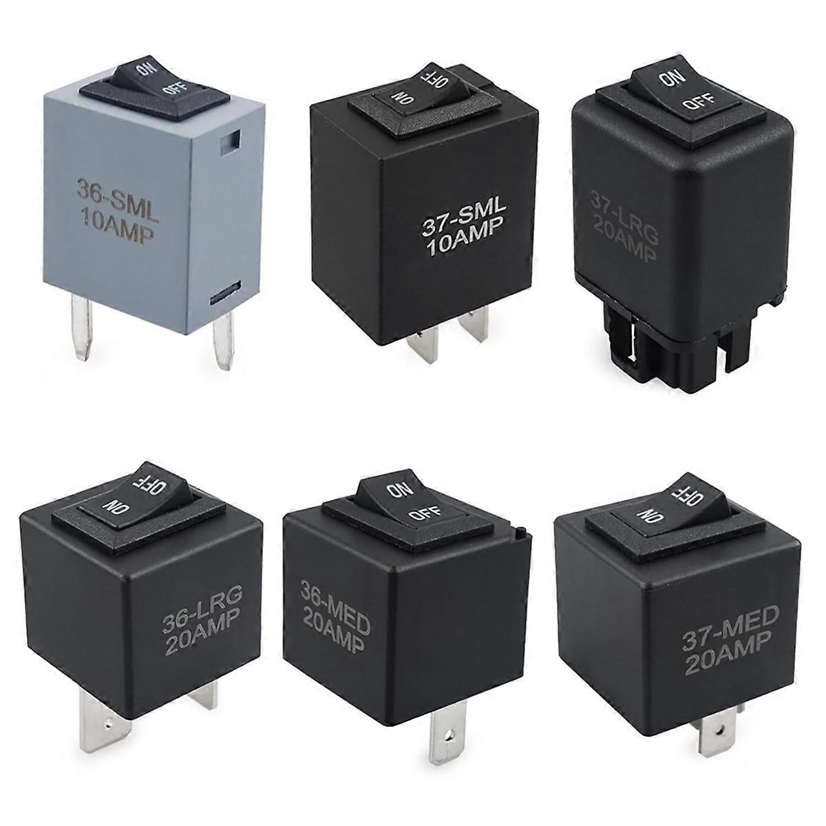 9038 Relay Bypass Switch Kit, Replace 9036 9037, Relay Tester Diagnostic Scan Tool Relay Bypass Master Kit, 6-Pack