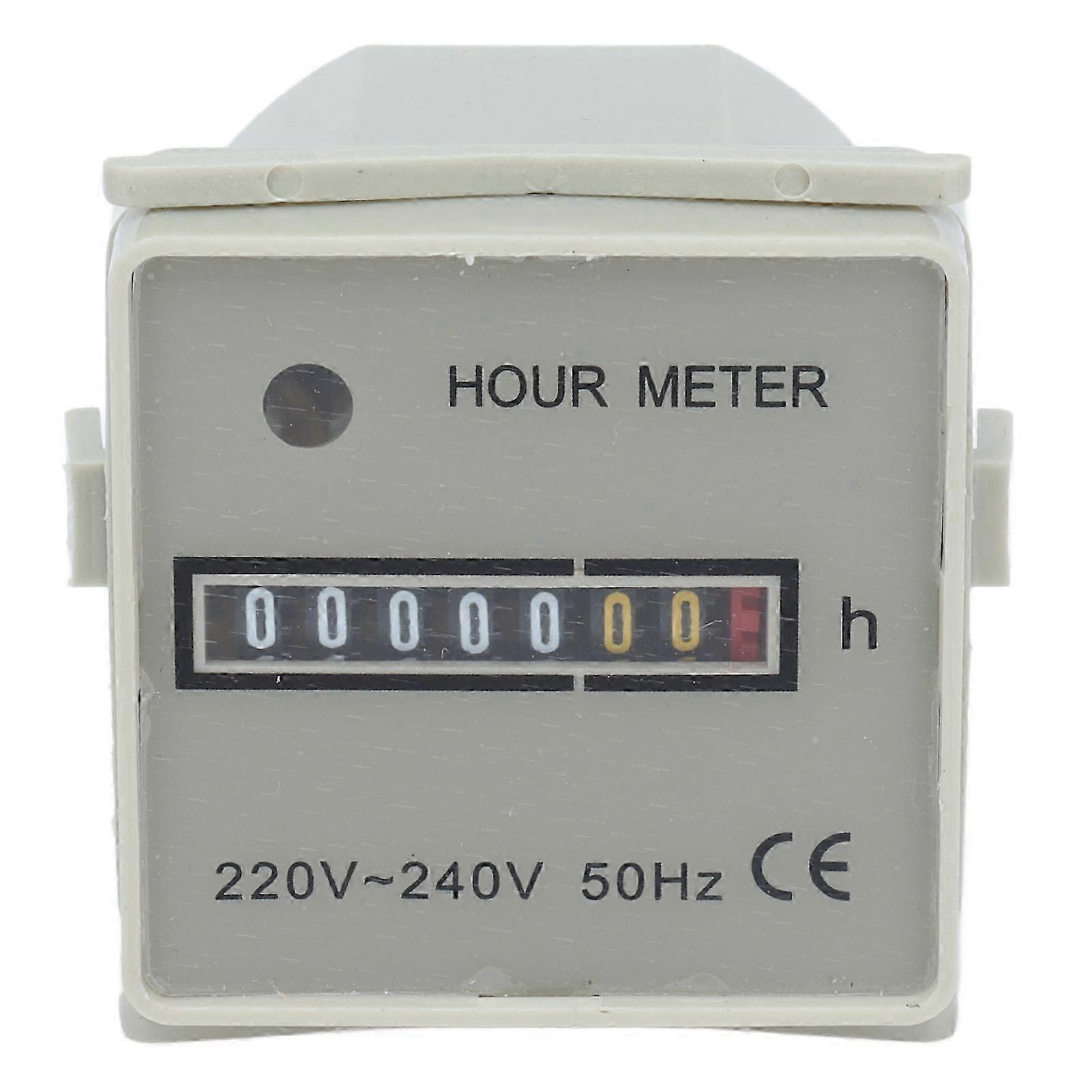 Hour Meter Mechanical Hour Counter Industrial Timer with Indicator HM2/UWZ48 220240V 0.3W