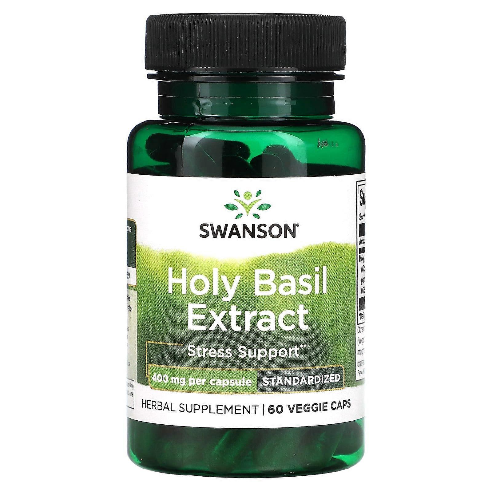 Holy Basil Extract , 400 mg , 60 Veggie Caps