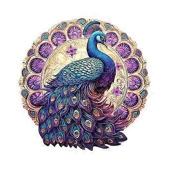 Wooden puzzle Peacock Gift box Exquisite gift Irregular animal shape puzzle personalized senior unique gift Family interactive d