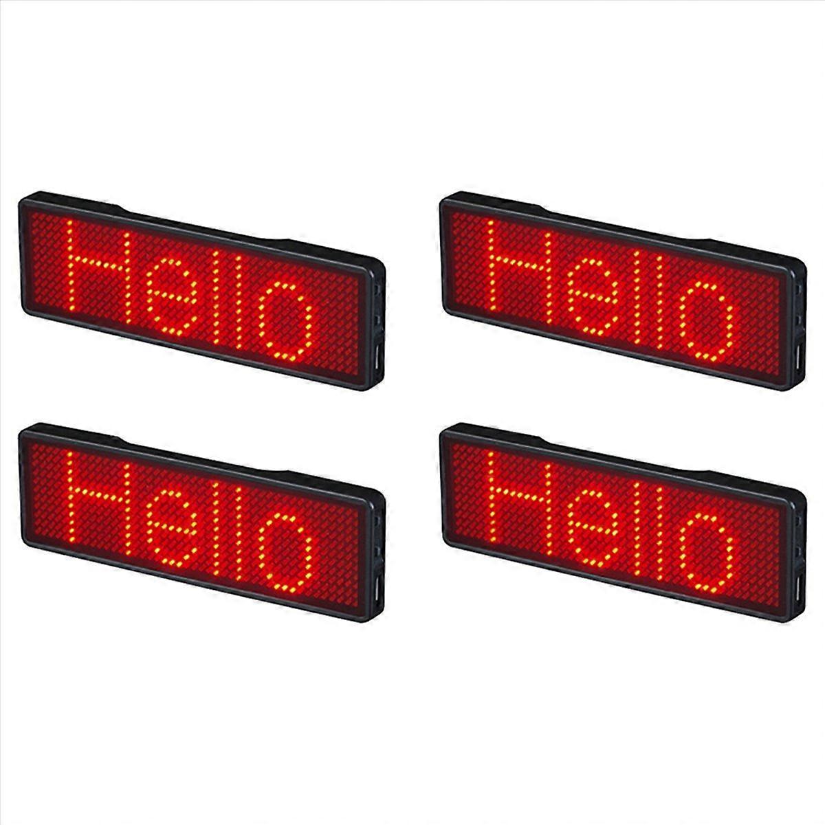 Bluetooth LED Name Badge Rechargeable Light Sign Display LED,Type 2