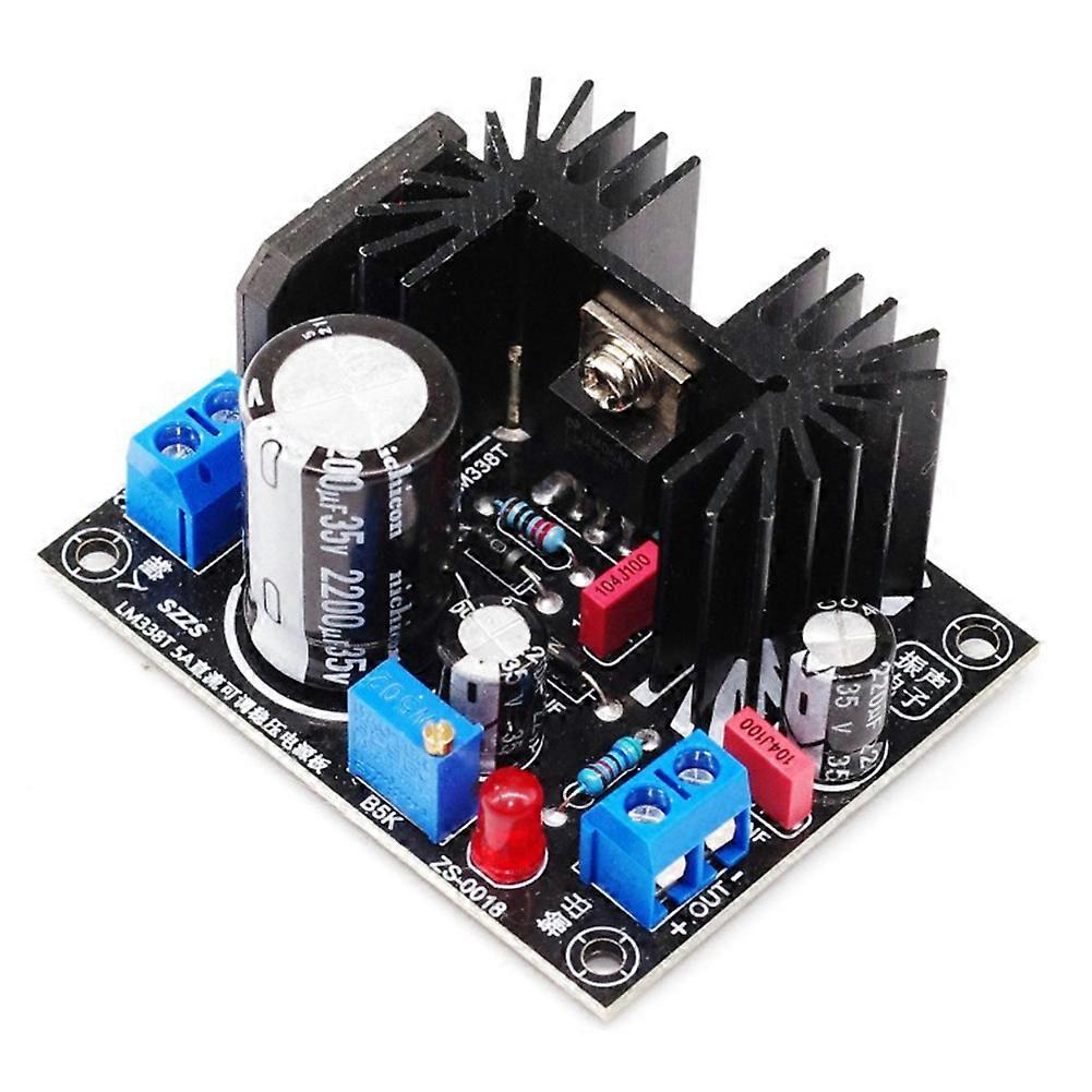 Adjustable Linear Regulated Power Supply Board LM338 5A Output Filament Voltage Regulation DIY Electronics Kit