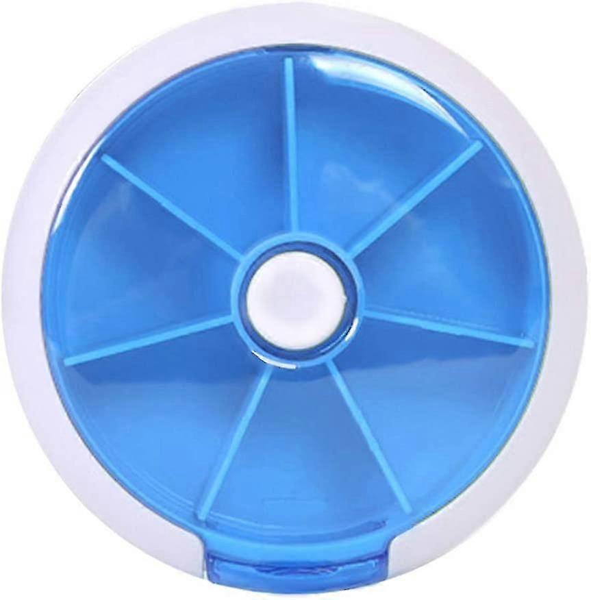 Pill Organizer Weekly,Pill Case 7 Day 3 Times Medicine Pill Dispenser,Push Button Rotate