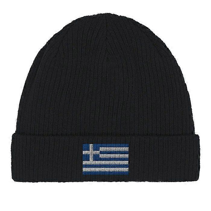 Greece Flag Cap in Black