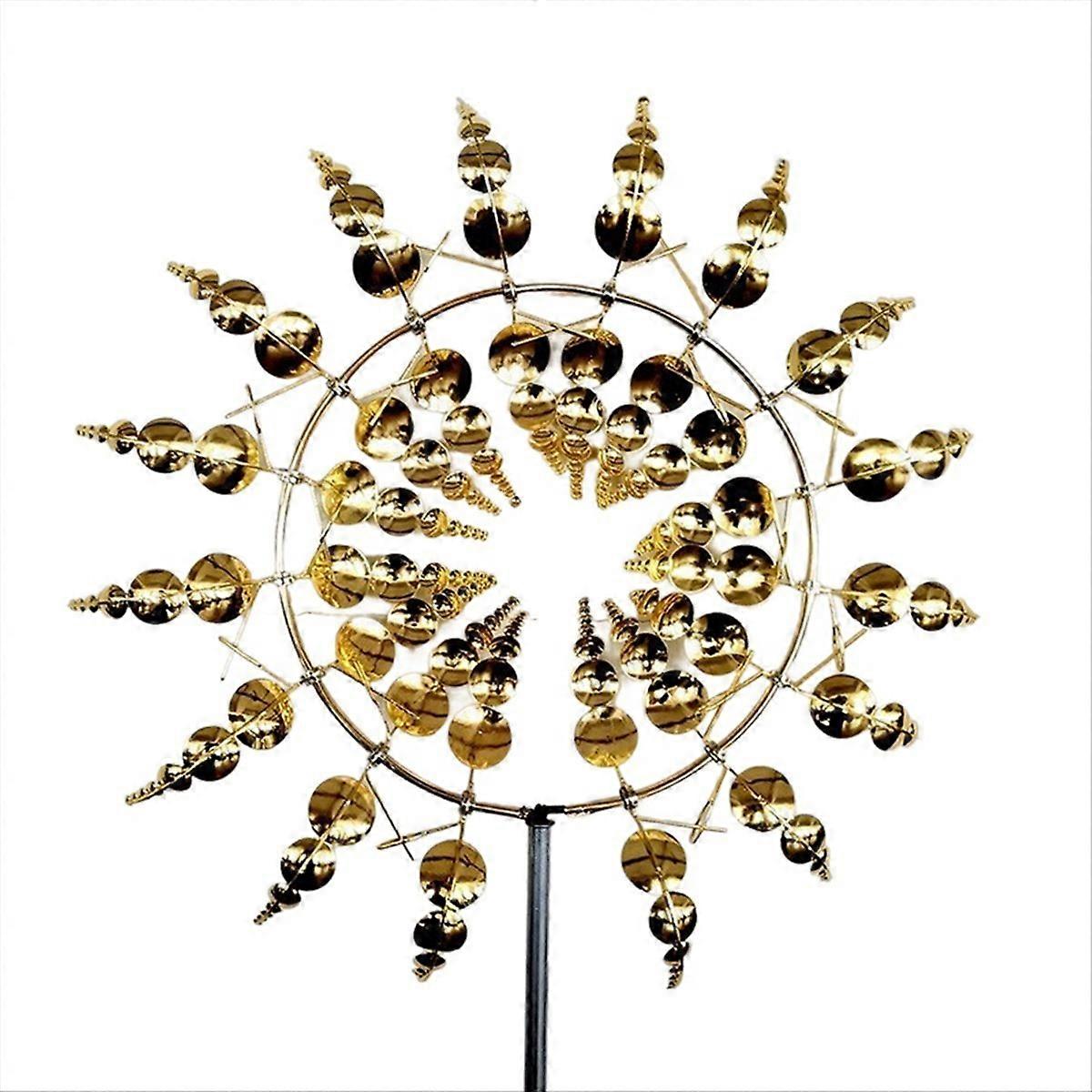 Magical Metal Wind Spinner, Ornament Spinners, Windmill for Garden,B