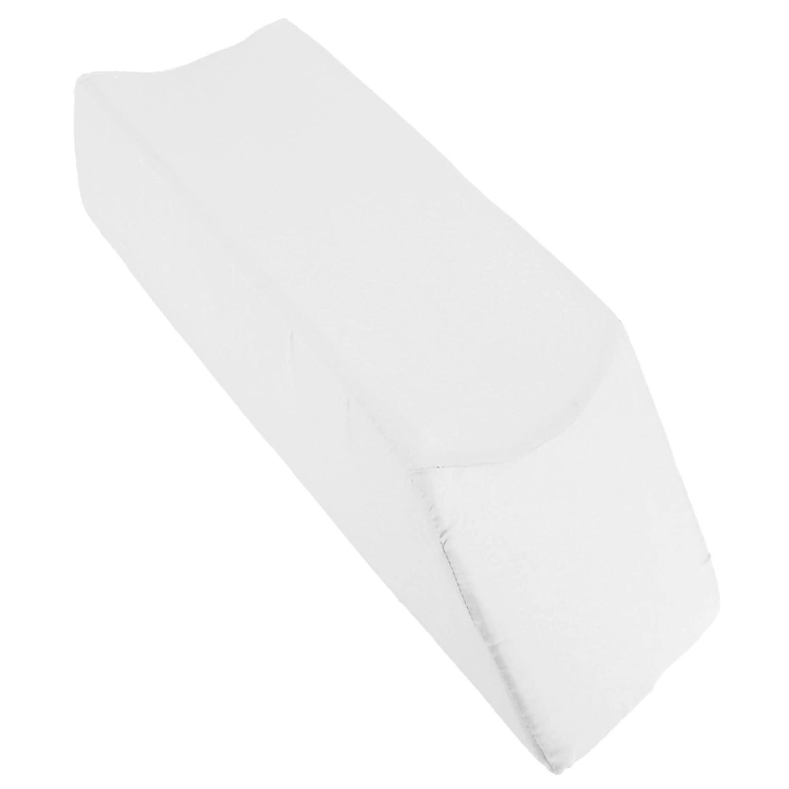 Positioning Wedge Pillow 60x28x15 CM Multi Functional Support Soft Material Extended Design White Footrest Turning Pad