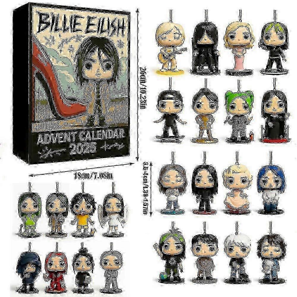 Billie Eilish Collectible Advent Calendar with 24 Mystery Minifigures 26s