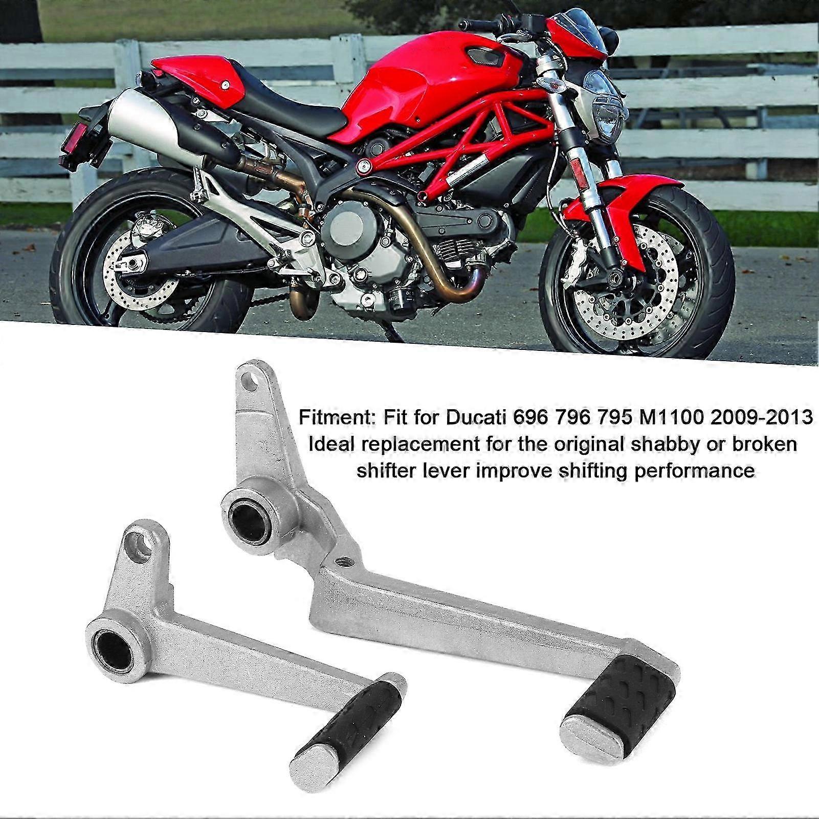 Ducati Monster 696 796 795 M1100 Ποδοκίνητο Πεντάλ Λεβιέ Ταχυτήτων & Μανέτα Φρένου Σετ (2009-2013) - 2Τμχ