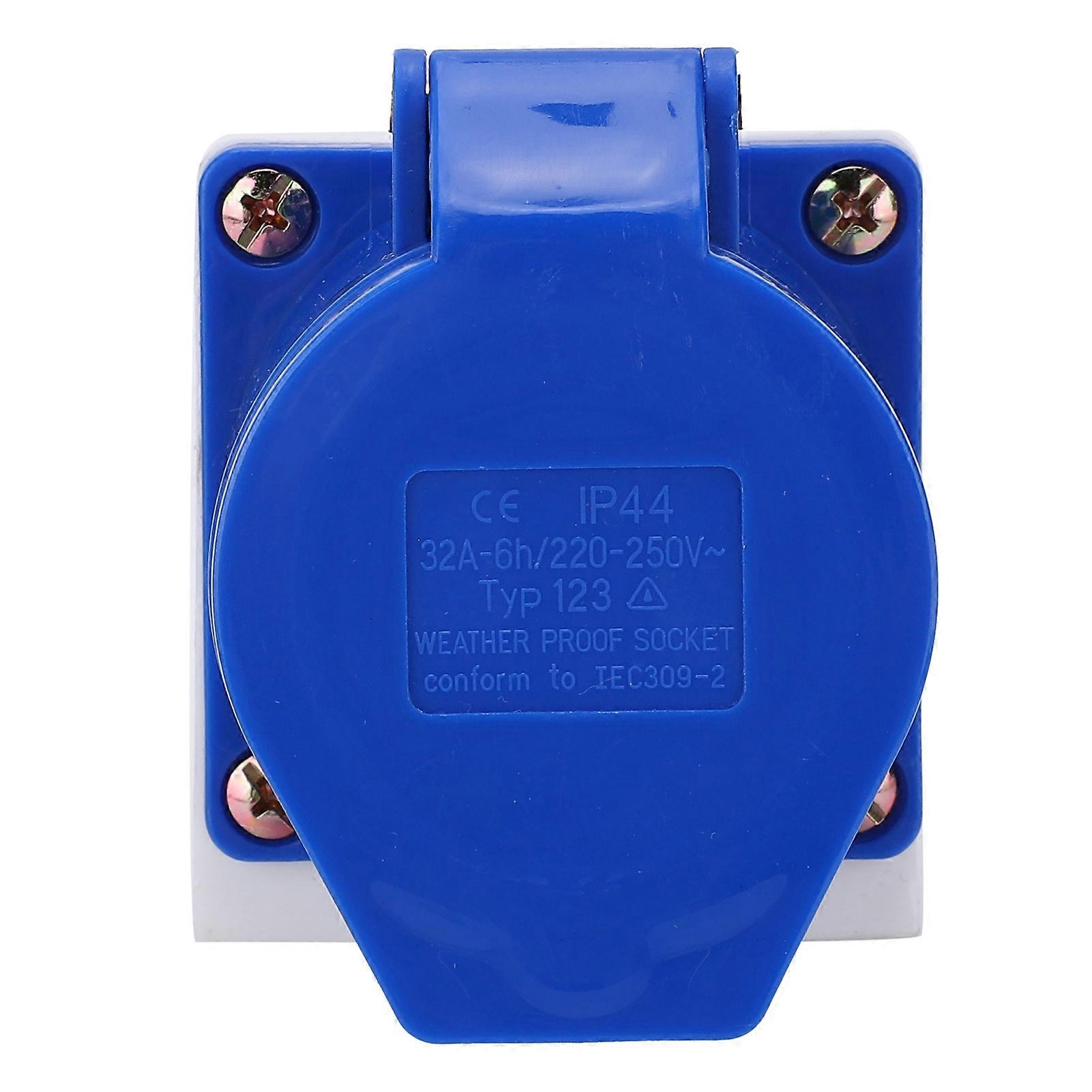 Industrial Power Socket 3Pin 1Phase ExplosionProof Open Installation 32A 220250V