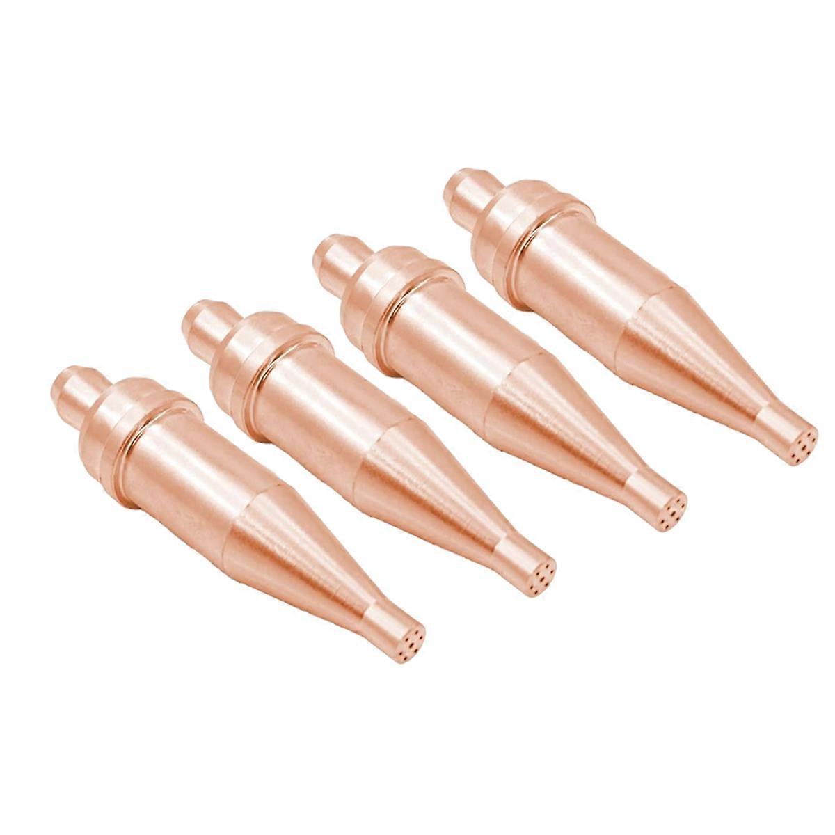 1-101 Series Acetylene Cutting Torch Tips, Size 0-3, Fit V-Style Heavy Duty Torch - Pack of 4