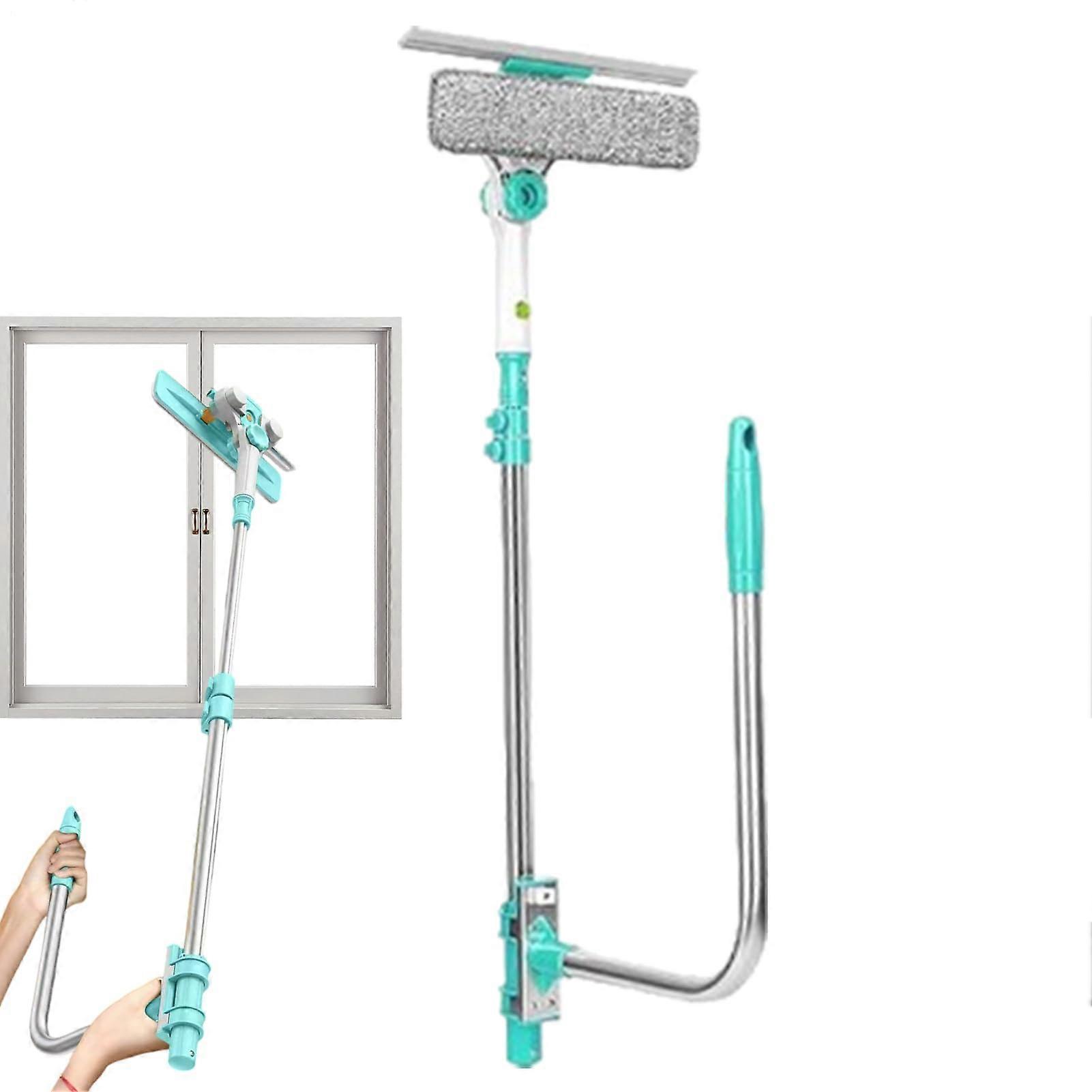 Window Squeegee Extendable With Rotating Head Space Squeegee Multipurpose Cleaning Tool