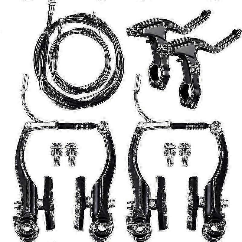 Mountain Bike Brake Kit Disc Brakes Cables Levers Complete Set