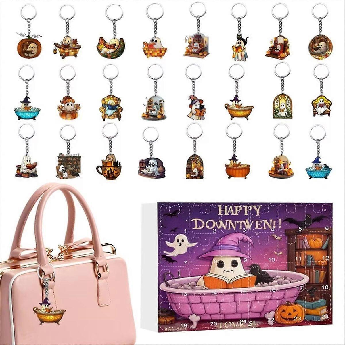 Halloween Ornaments Countdown Calendar 2D Acrylic Ornament Keepsake A