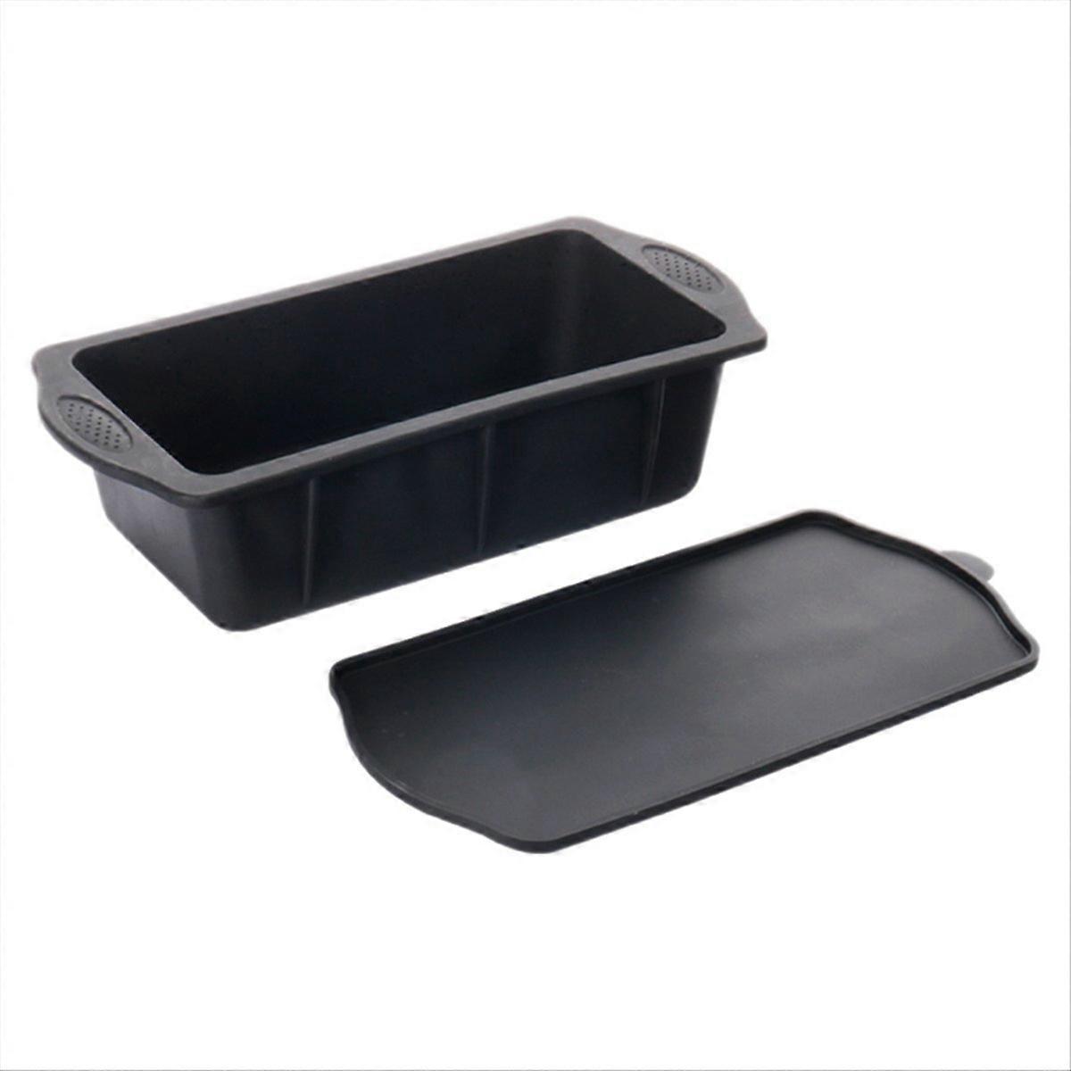 Schwarze Silikon-Eisbad-Eiswürfelform + Deckel Wiederverwendbare Eiswürfelform