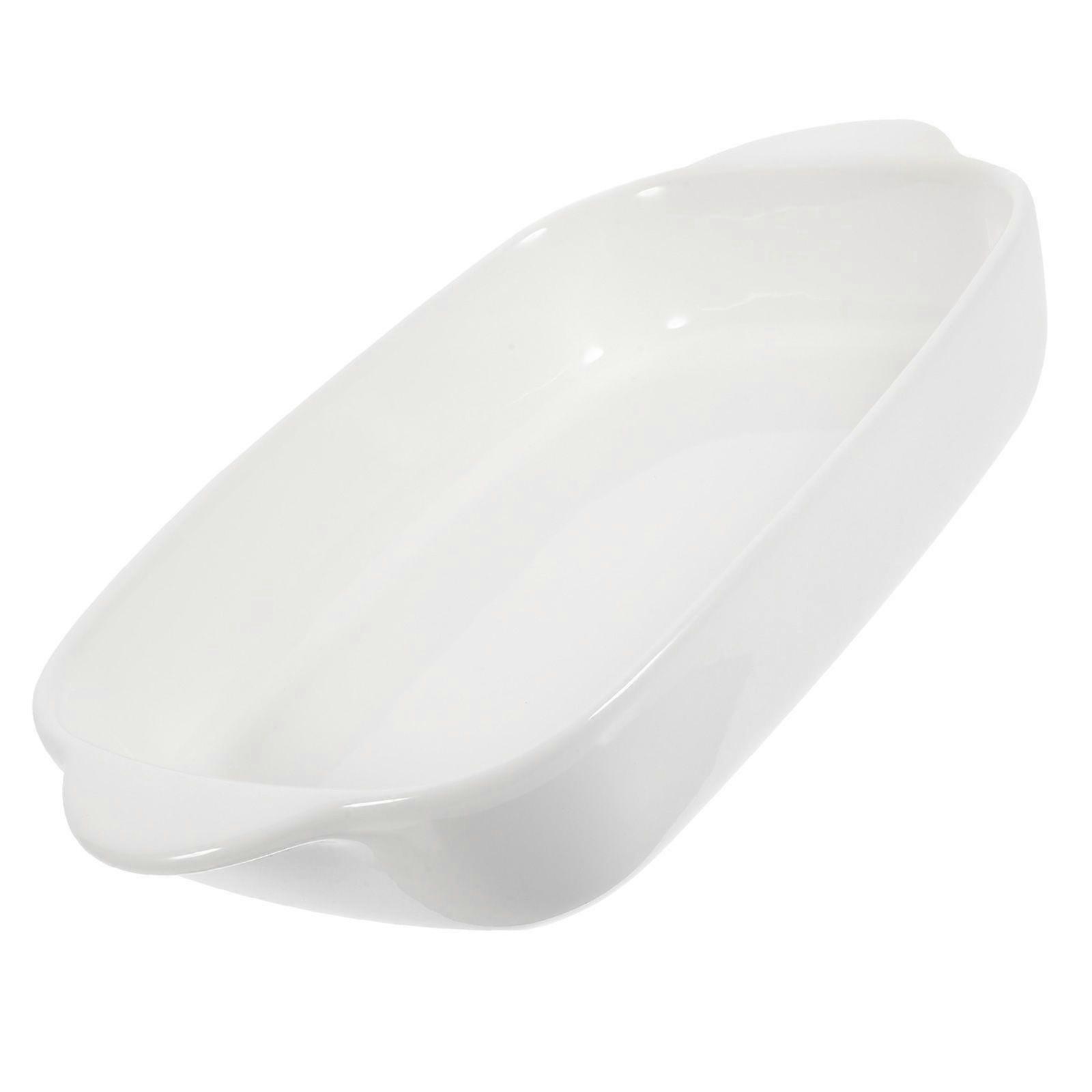 Double Handle Baking Dish Ceramic Tableware Household Salad Ceramic Bowl Ceramic Roasting Dish