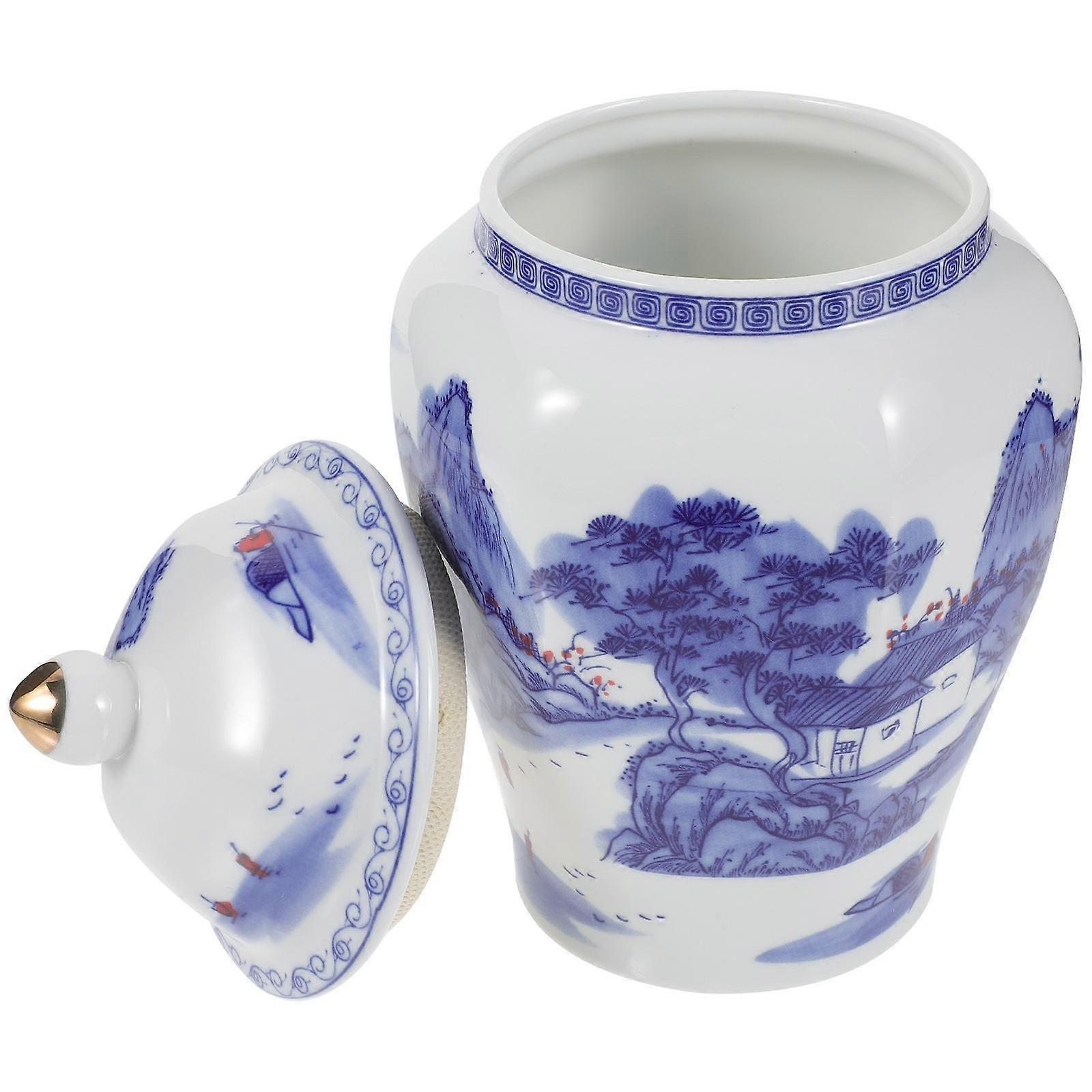 Multi Ceramic Tea Jar for Storage Use Loose Tea Storage Jar with Lid