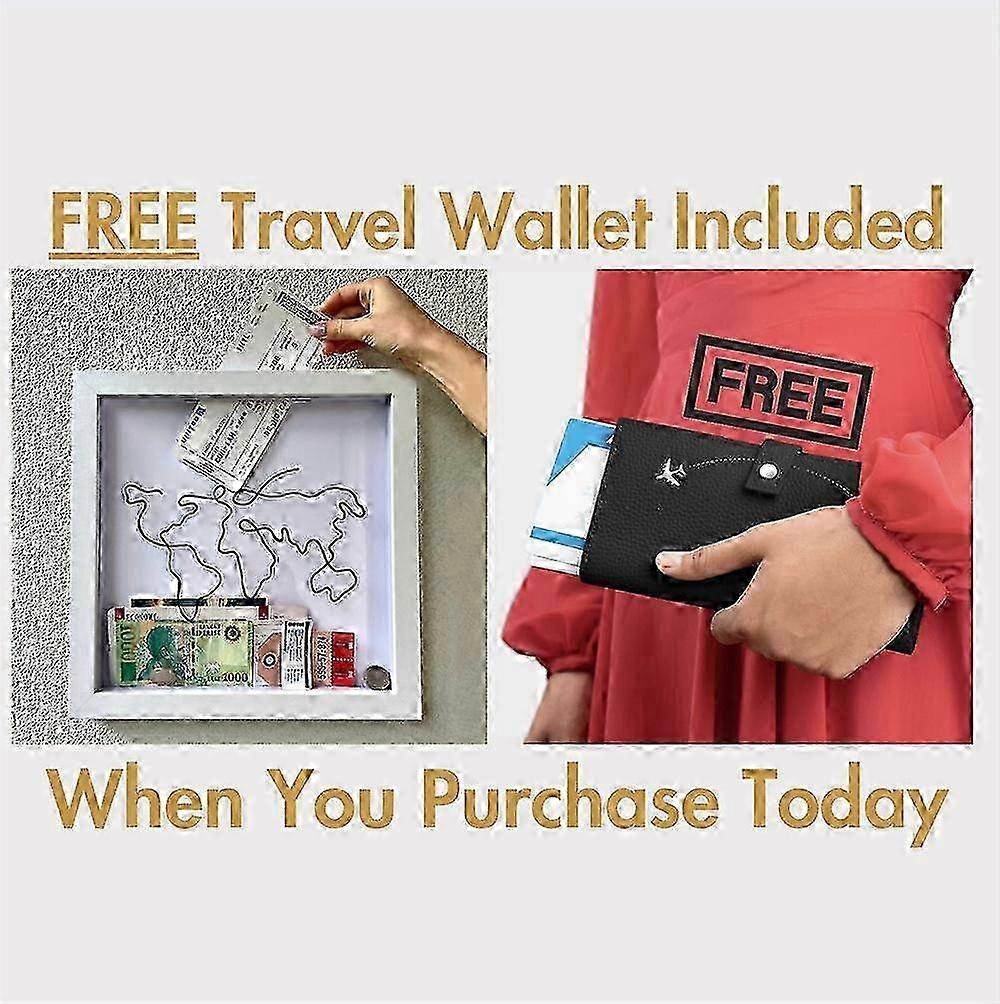 Adventure Archive Box Ticket Storage Box Postcard Souvenir Storage Box Map Box Photo Frame Deposit Box