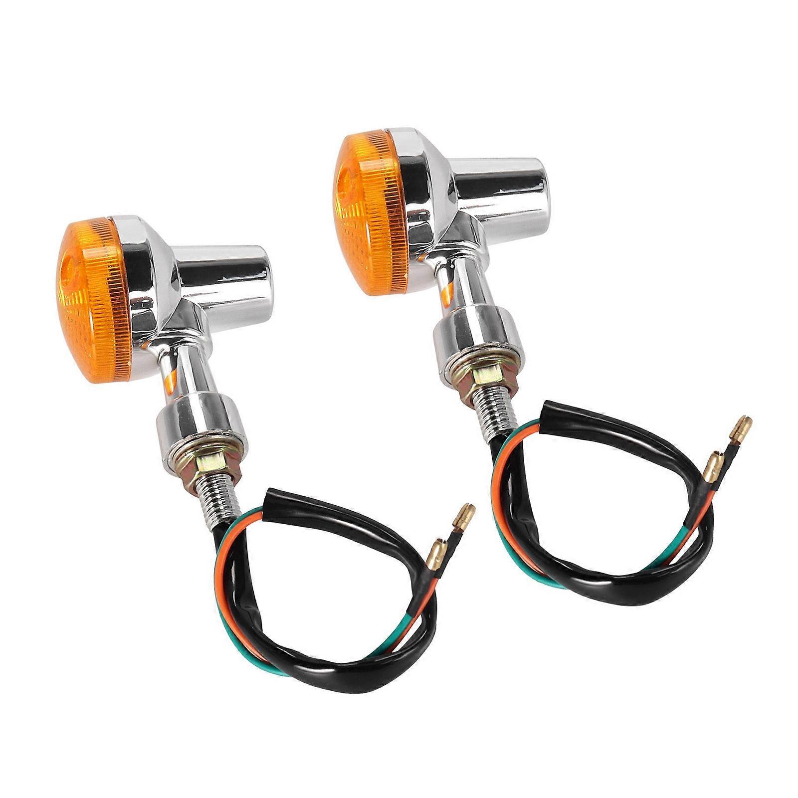 Round LED Turn Light Motorcycle Accessory Design Weather Resistant ABS Housing For Multiple Bike Models  SY