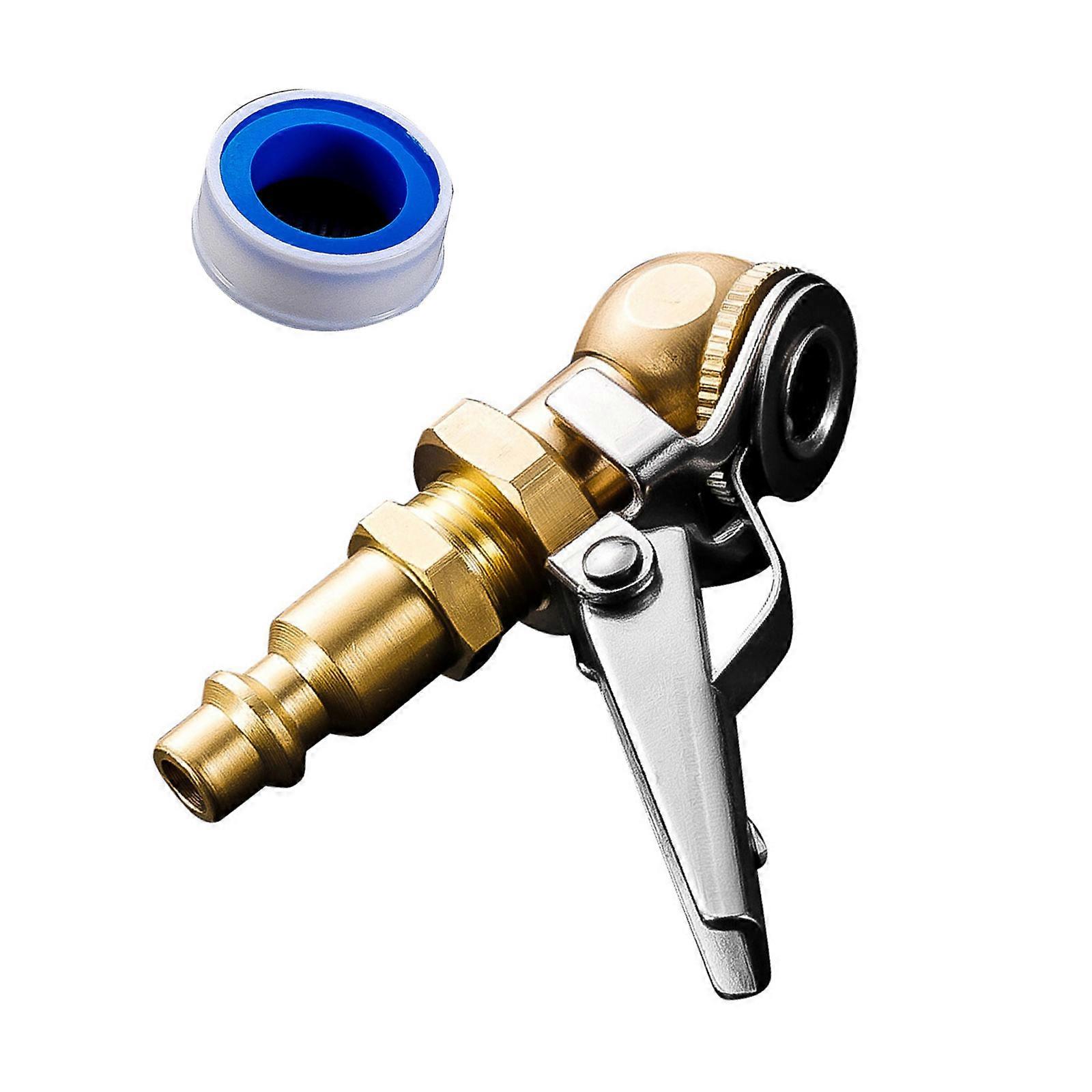 Strong Brass Pneumatic Coupler Fast Connection Design Leak Proof Seal Air Compression Coupler for Multiple Air Tool Multicolor