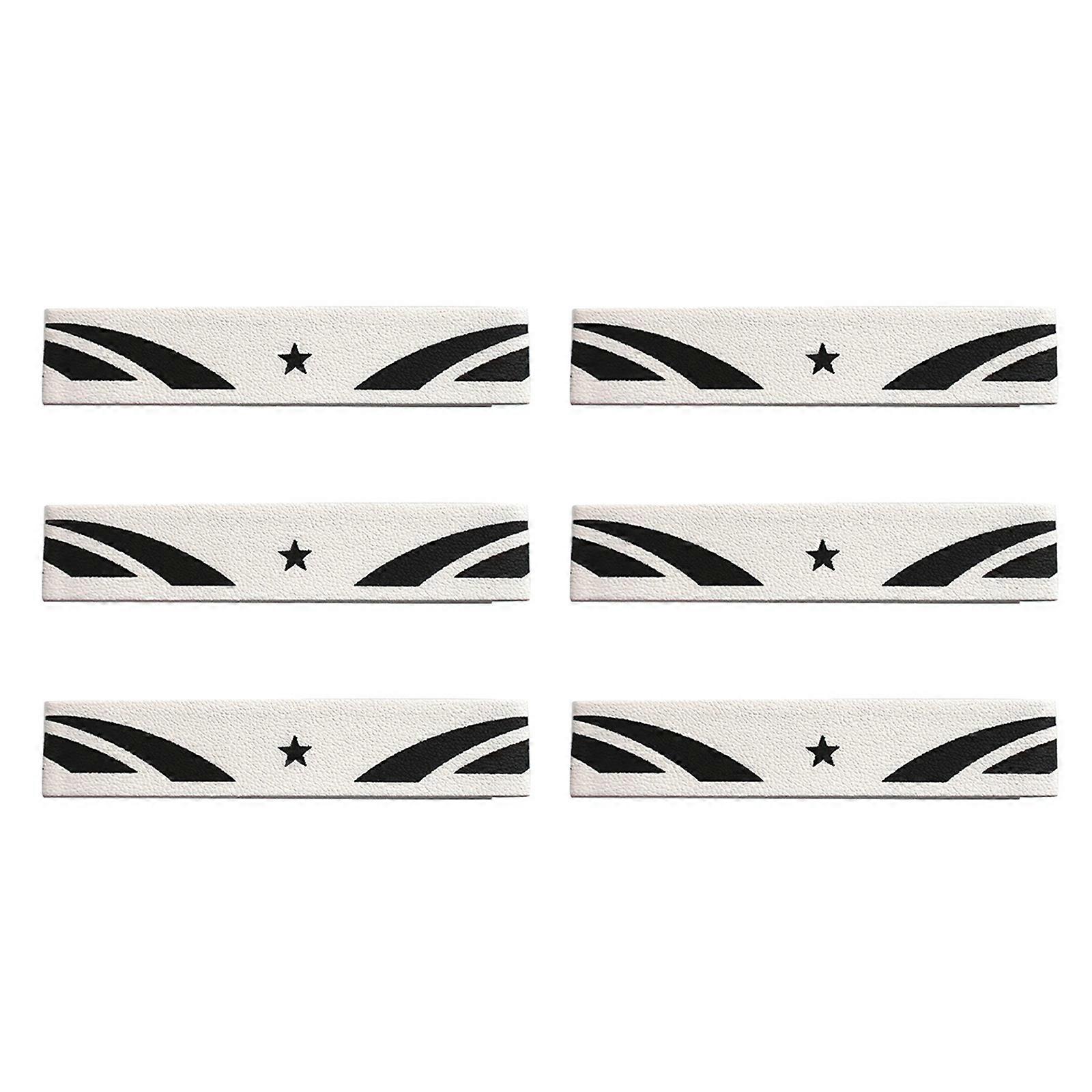 Badminton Racket Protection Stickers Full Cover Border Anti-Collision Strips Anti Scratch Racket Head Sticker Easy to Use  White