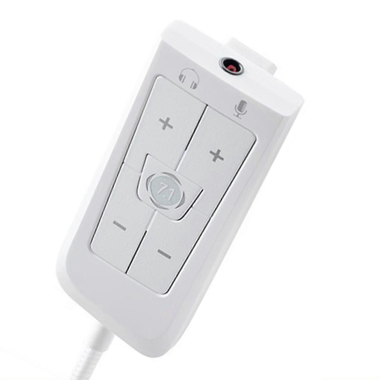 External Sound Processor with Customizable Sound Effects for Cloud 2 Audiophiles and Gamers  White