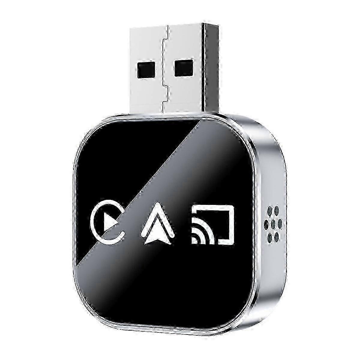 25-26 3in1 Wireless Carplay Smart Mirror Link Carplay Android Auto Usb Dongle Adapter Wired Carplay To Wi