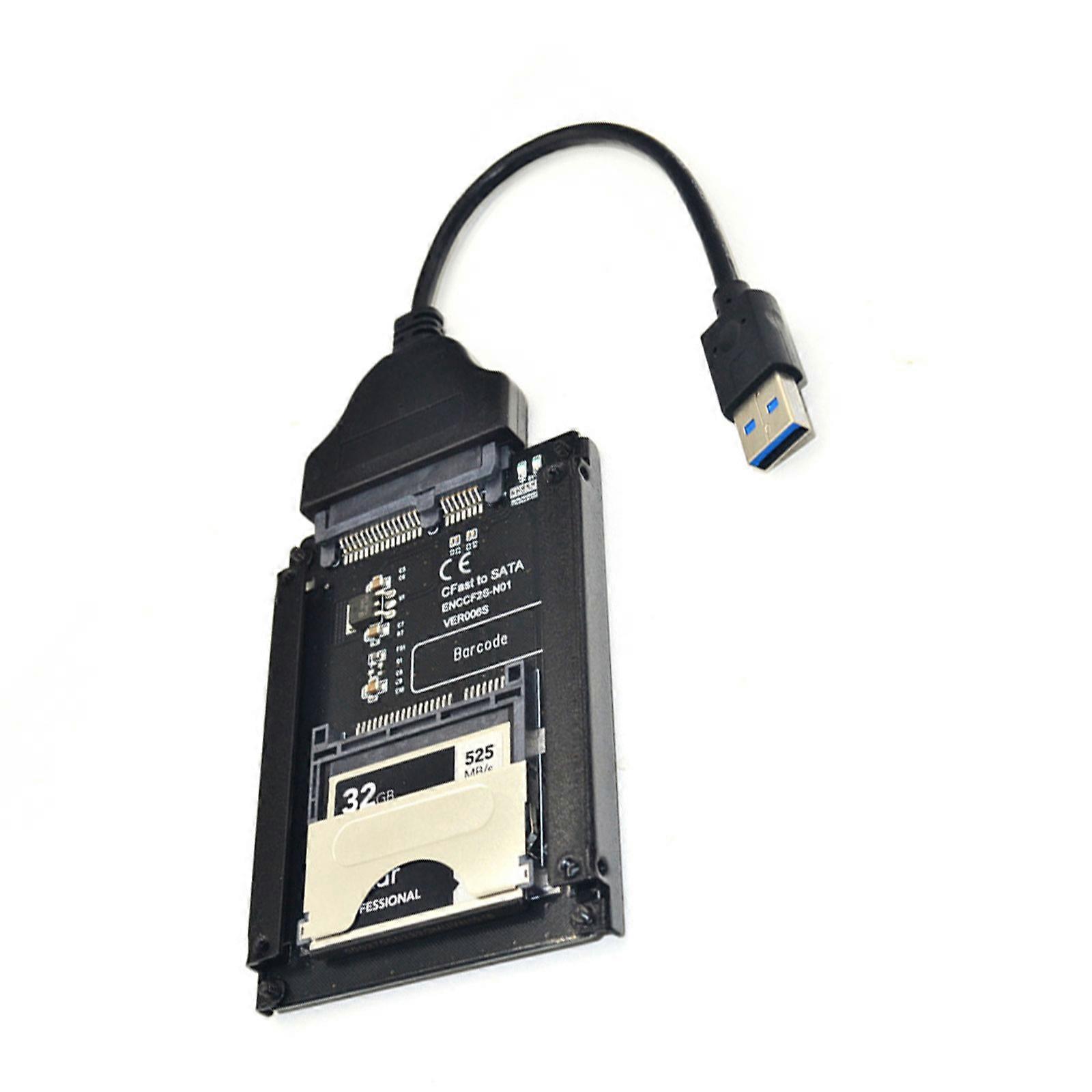 CFAST 2.0 to SATA3.0 Adapter 550mb/s CFAST to SATA3.0 Hard Disk Adapter Card Desktop CFAST2.0 Card Reader Test Card Multicolor