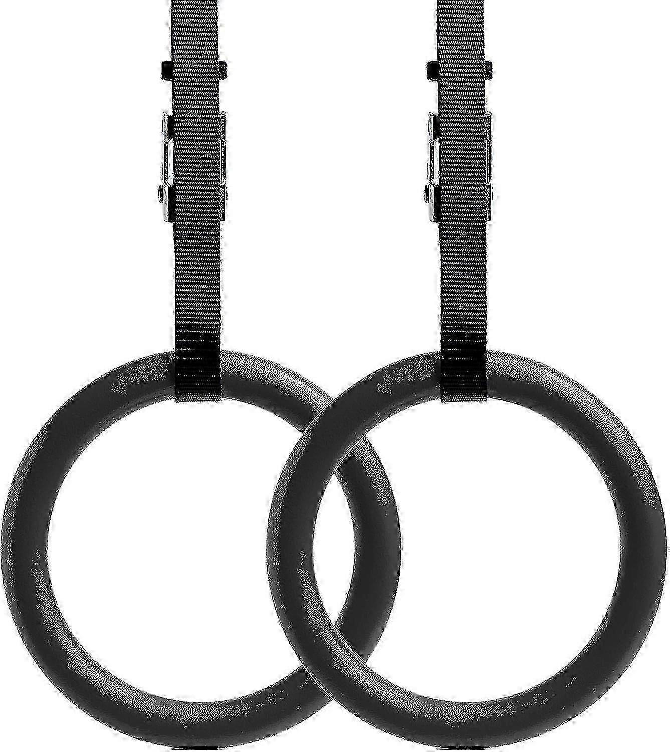 Adjustable straps gymnastic rings for bodyweight training