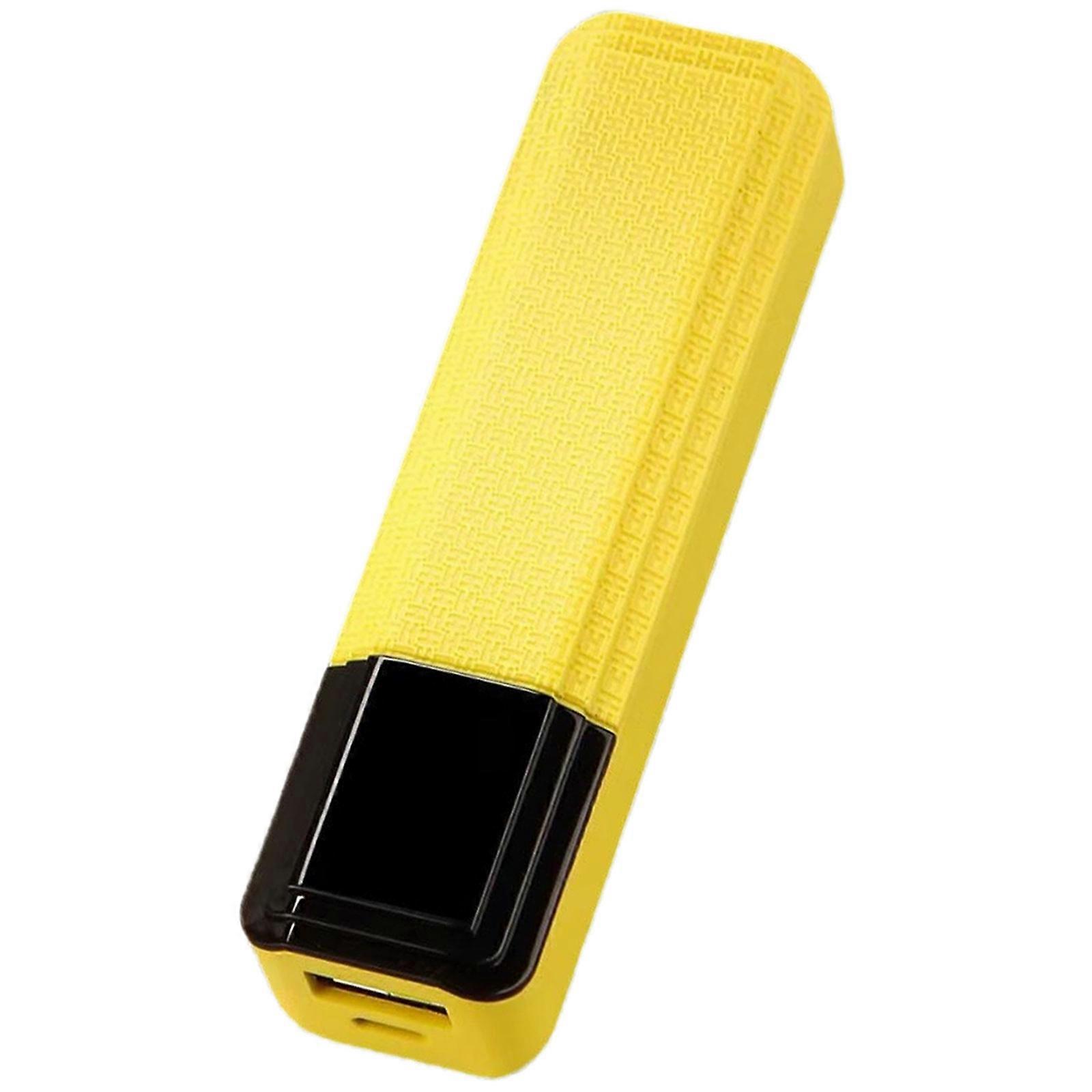 Universal Mobile Charger DIY set 18650 Battery Box Small USB Input Not Solder Power Supply Enclosure for Indoor/Outdoor  Yellow