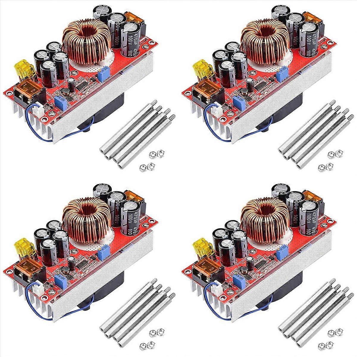 4X 1800W DC-DC Boost Converter 40A Adjustable Voltage 10-60V to 12-90V for High Power Applications