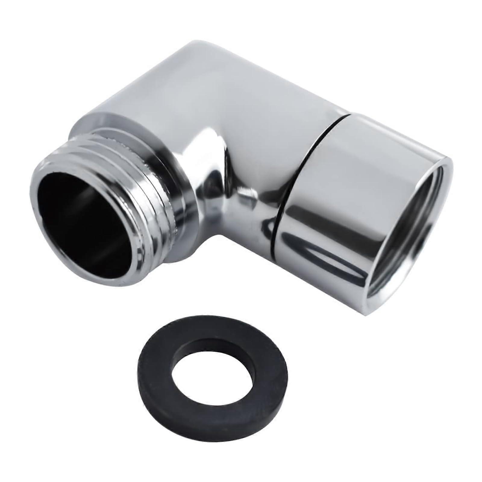 Adjustable Shower Head Elbow Adapter 90 Degree for Wall Mounted Handheld Arm Extension Connector