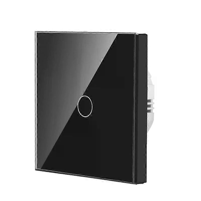 NYWP Touch sensor switch with socket crystal glass panel 110~250V 16A 157*86 wall socket with Light Switch 1/2/3Gang 1Way