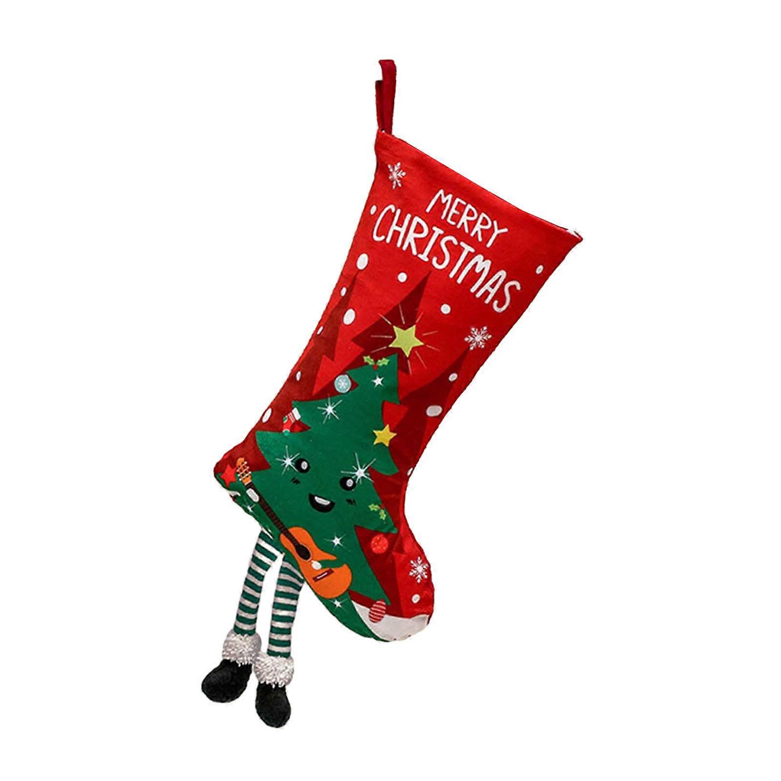 Christmas Stocking Gift Sock Tree Decoration Pouch Festive Atmosphere Perfect for Home and Office  Tree