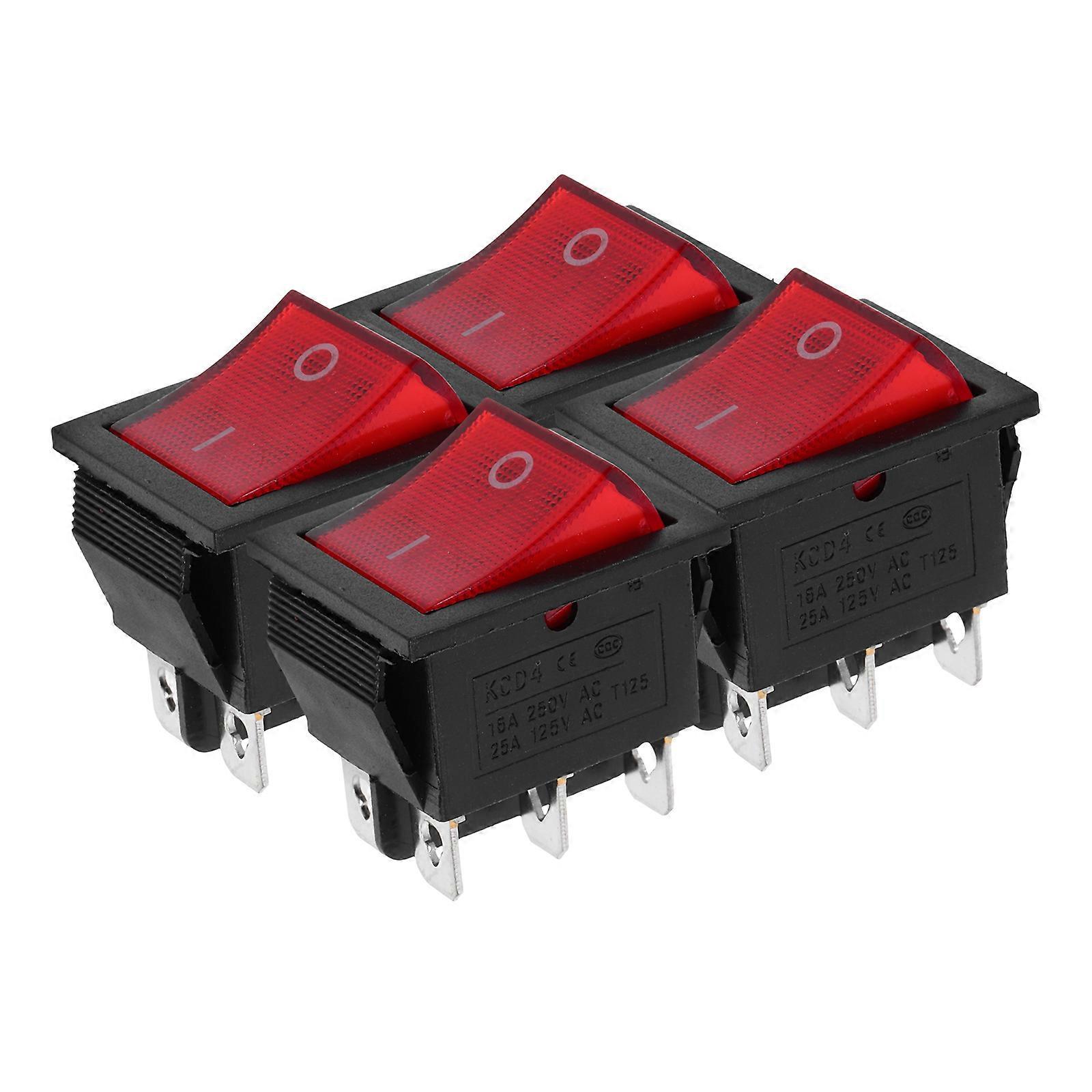 Durable Generator Rocker Switch Engine Stop for Replacement 4Pcs