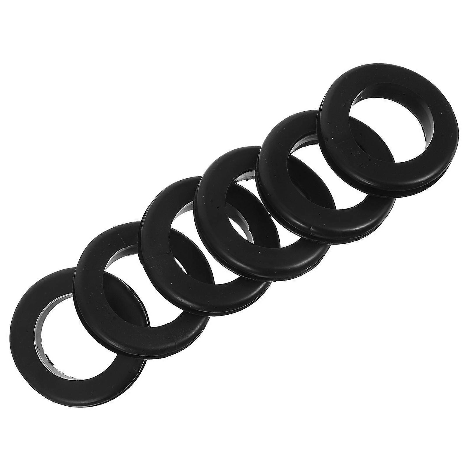 Rubber Insulation Grommets for Wire Protection Cable Entry 6Pcs