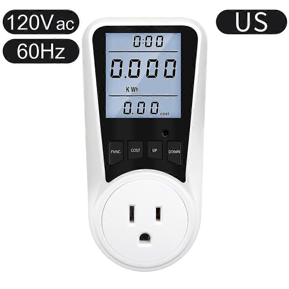 DDS109L Power Meter Socket Monitors Energy Power Electrical Power Consumption Watt Meter Plug-in Socket Power Wattage Meter